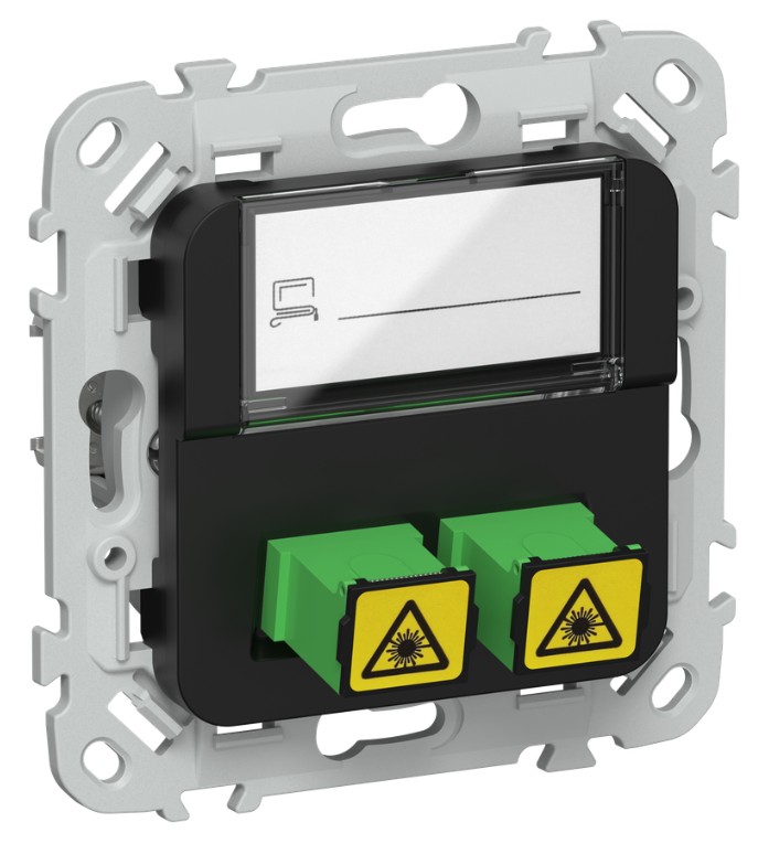 

Розетка IEK FI-KO20-K02 FLITE 2-местная оптоволоконная РОВ-2-ФлЧ черный, FI-KO20-K02