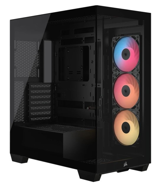 Корпус eATX Corsair 3500X RS-R ARGB CC-9011322-WW без БП, боковая панель из закалённого стекла, 2*USB 3.2, USB 3.2 Type-C, черный