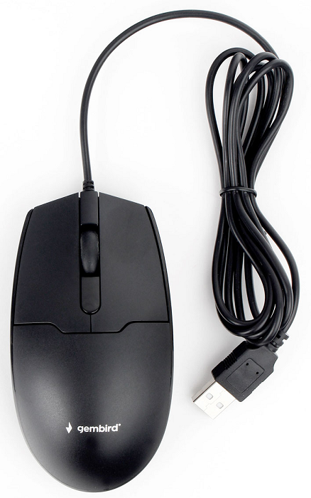 

Мышь Gembird MOP-425 USB, черный, 2кн.+колесо-кнопка, 1000 DPI, кабель 1.8м, MOP-425