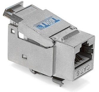 

Вставка TWT TWT-OK45STP/6-WH Keystone RJ-45, категория 6, экранированная, белая, без инструмента, TWT-OK45STP/6-WH