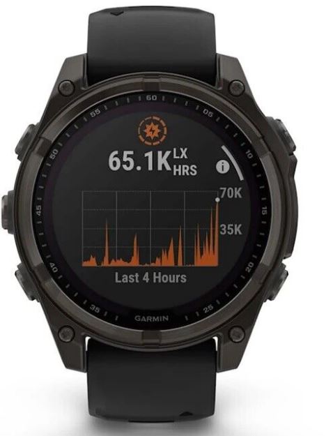 

Часы Garmin Fenix 8 Solar Sapphire 010-02906-11 47мм, титановый угольно-серый DLC, черный ремешок, Fenix 8 Solar Sapphire