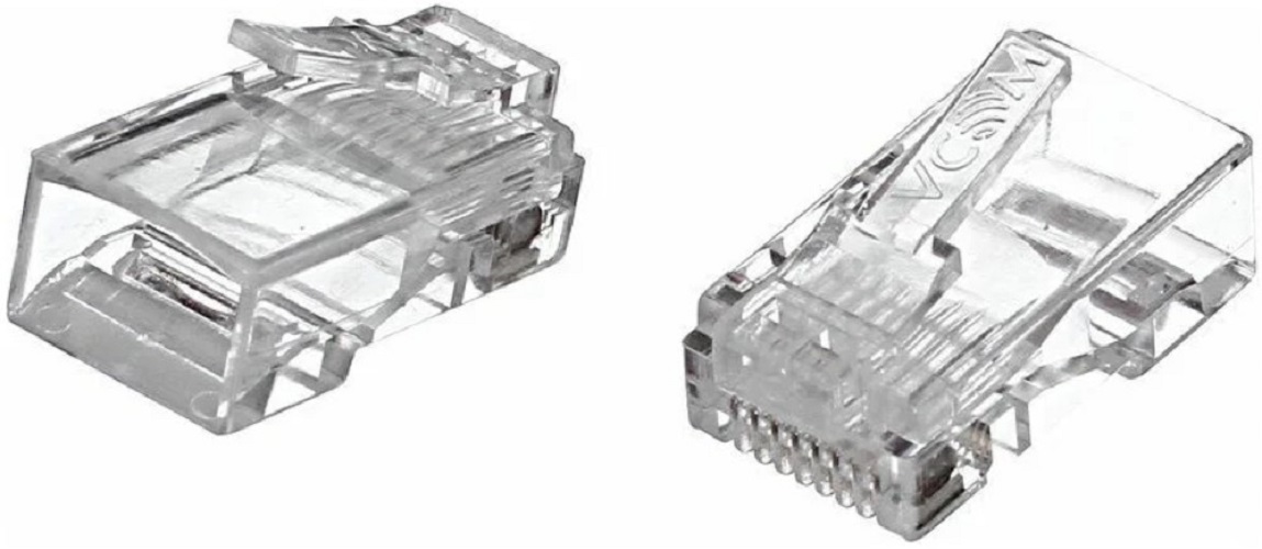 

Коннектор VCOM VNA2200-1/20 RJ-45 (8P8C) для UTP кабеля 5 кат (20 шт), VNA2200-1/20