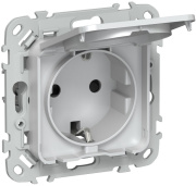 фото Розетка с заземлением  IEK FI-R16-16-1-44-K36
