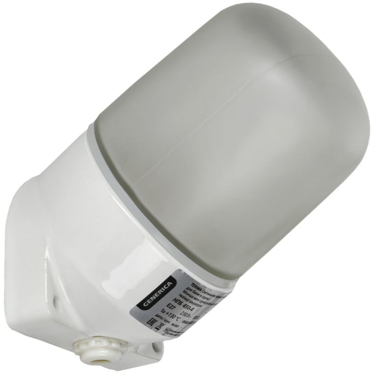 

Светильник GENERICA TA-NPB0-4504-060-K01-G TERMA термостойкий для бани и сауны НПБ 450-4 IP54 60Вт белый наклон, TA-NPB0-4504-060-K01-G