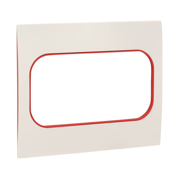 

Рамка для двойной розетки EKF EYM-G-304-20 Стокгольм белая с линией цвета красный для двойной розетки, EYM-G-304-20