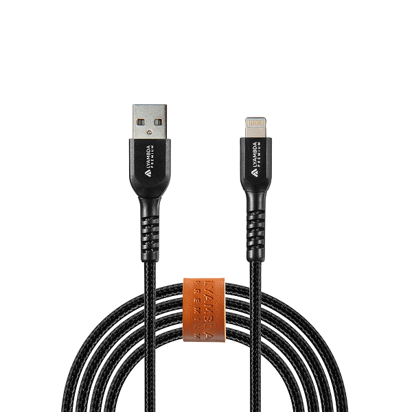 

Кабель интерфейсный Lyambda LALm10-BK MFI, Type-A(m)/Lightning(m), 2,4A, 1м, чёрный, LALm10-BK