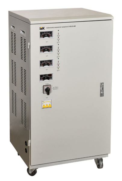 Изображение товара Стабилизатор напряжения IEK IVS10-3-30000 трёхфазный 30 кВА напольный
