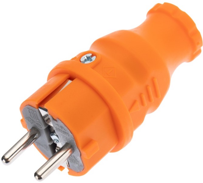 

Вилка Rexant 111-202 влагозащищенная прямая COMPACT, с/з, 16А, IP44, каучук, оранжевая, 111-202