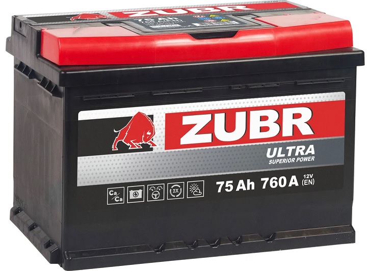 

Батарея ZUBR ZU751 Ultra 75Ah L+, ZU751