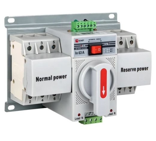 Изображение товара Автоматический ввод резерва EKF ats-mcb-63c-3p-pro