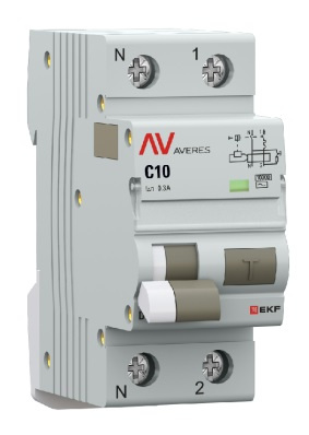 фото Автомат дифференциальный EKF rcbo10-1pn-10C-300-ac-av в Красноярске