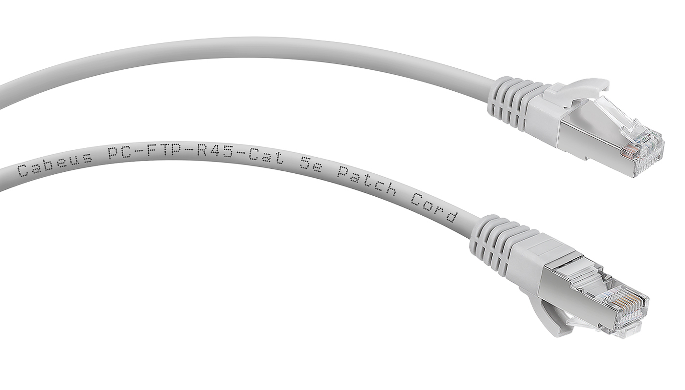 фото Кабель патч-корд F/UTP 5e кат. 10м.  Cabeus PC-FTP-RJ45-Cat.5e-10m