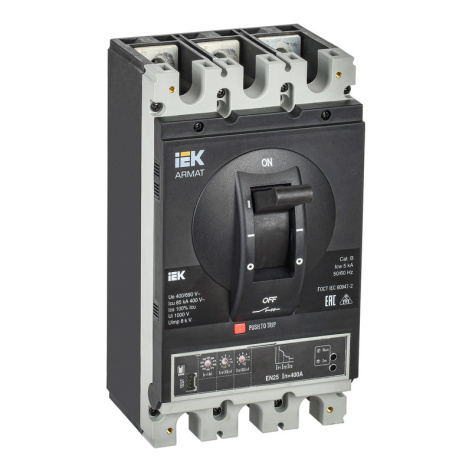 Автоматический выключатель IEK AR-MCCB-4I-150-0630A-ELSC