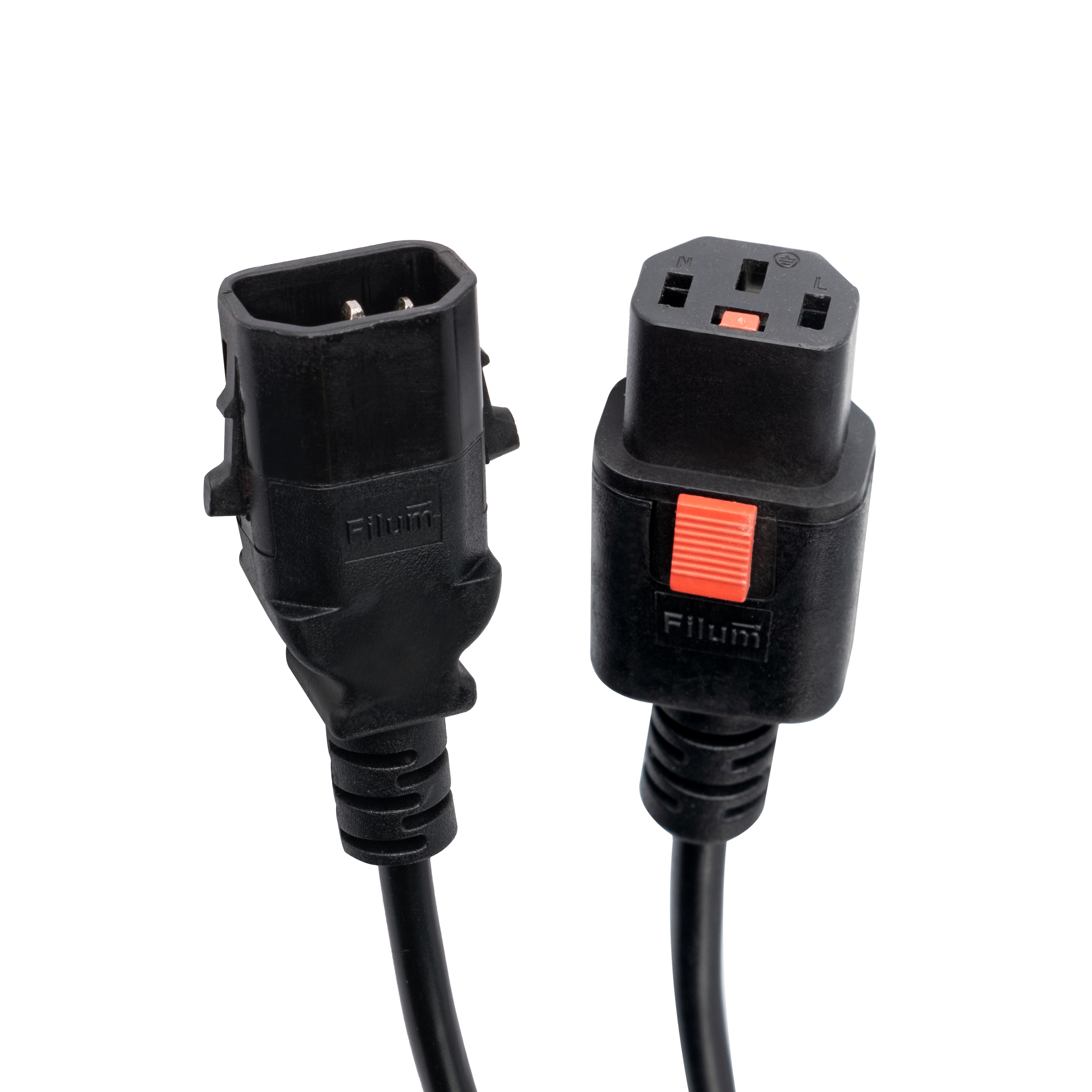 

Кабель питания Filum FL-PC-C13F/C14F-C1-0.5-BK с фиксацией, 3х1,0мм, 220В, 10А, черный, 0,5м, FL-PC-C13F/C14F-C1-0.5-BK
