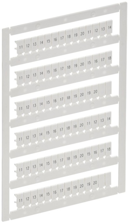 

Маркер IEK AF-CT10D-M-D25-02 для CTS/CP 2,5мм2 с символами "11-20" ARMAFIX, AF-CT10D-M-D25-02