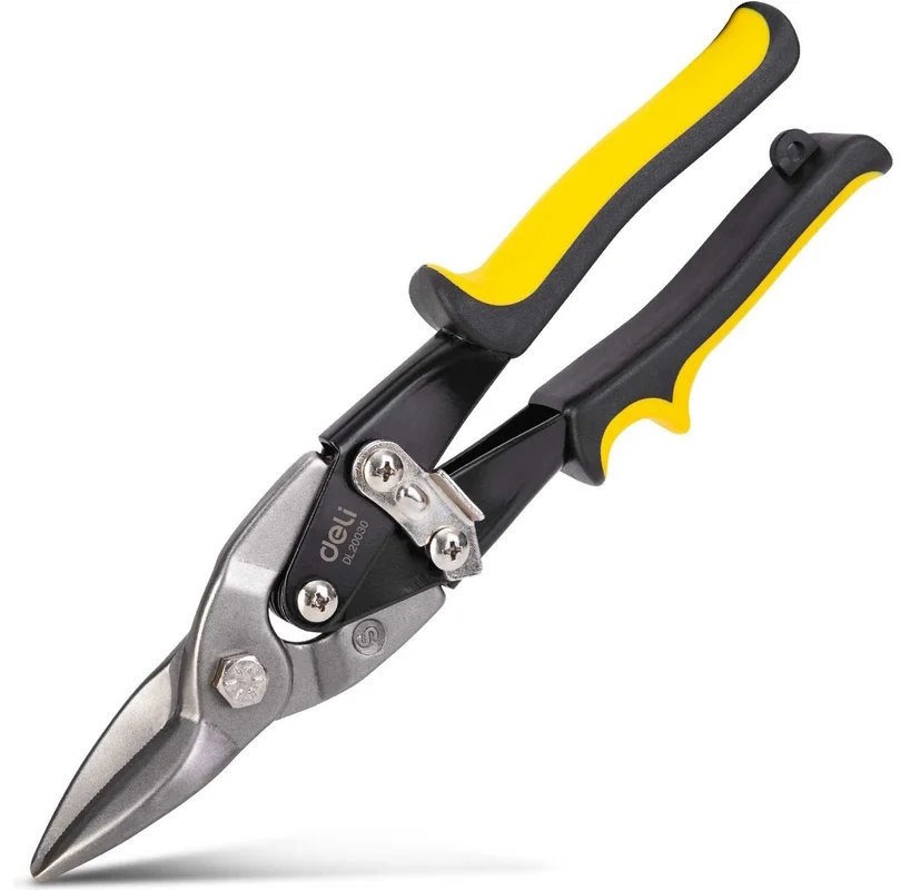 

Ножницы по металлу Deli DL20030 (прямой рез) 250мм, режущая кромка CrV, двухкомпонентная ручка, DL20030