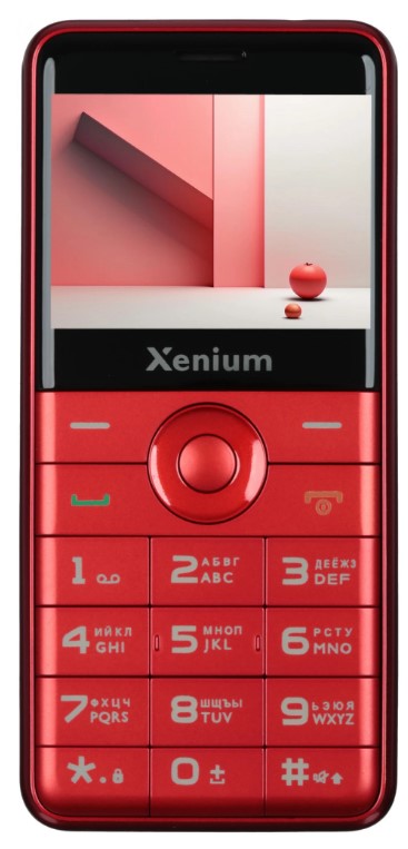 

Мобильный телефон Xenium X700 красный моноблок 2Sim 2.31" 240x320 Nucleus 0.3Mpix GSM900/1800 MP3 FM microSD max32Gb, X700