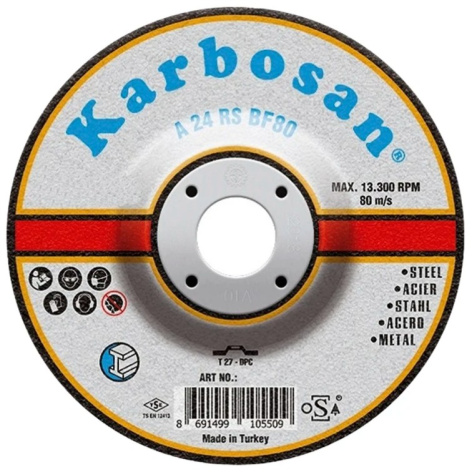 Изображение товара Диск KAR-910550-3 ООО САМ для шлифовки металлов, 910 мм, карбидное покрытие
