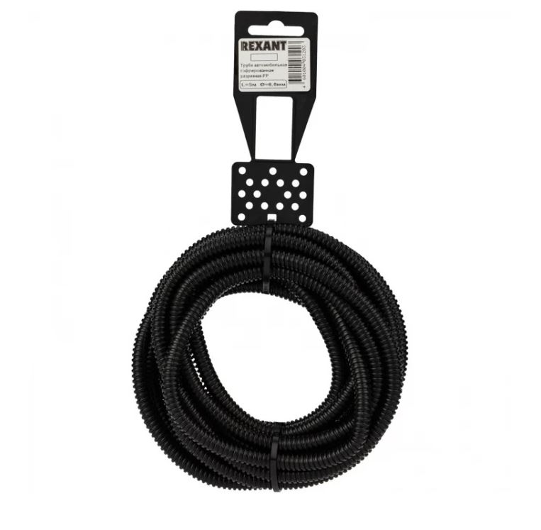 

Труба гофрированная Rexant 15-0705 диам. 6,8мм, разрезная (бухта 5 м/уп), 15-0705