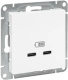 фото Розетка USB  EKF UP1-SOW-2USBC в Санкт-Петербургe