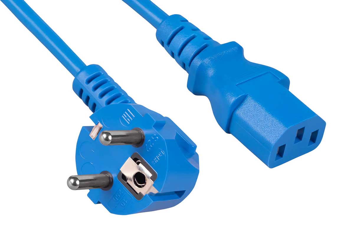 

Кабель питания Cabeus PC-186-VDE-1.8M-BL компьютера (Schuko+C13) (3x0.75), синий, 1.8м, PC-186-VDE-1.8M-BL