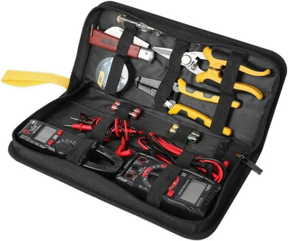 Изображение товара Набор электрика Deli DL-C1007E-Z мультиметр токовые клещи отвертка