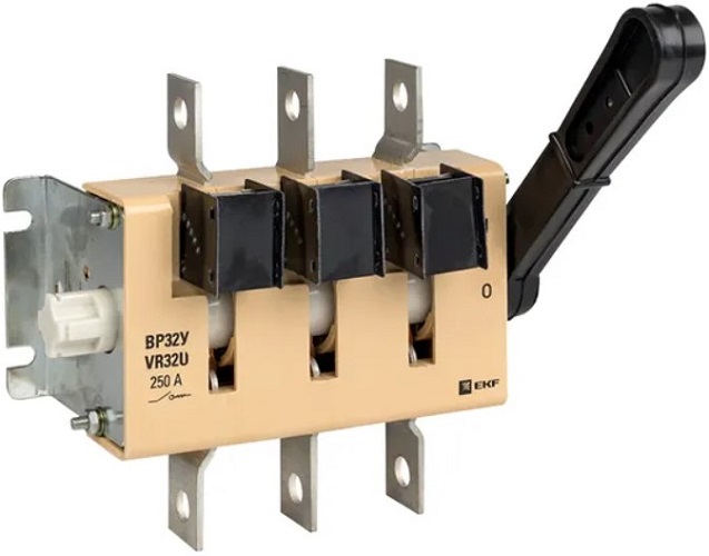

Выключатель-разъединитель EKF uvr32-35a31220 ВР32У-35А31220 250А 1 направ. с д/г камерами несъемная левая/правая рукоятка MAXima, uvr32-35a31220