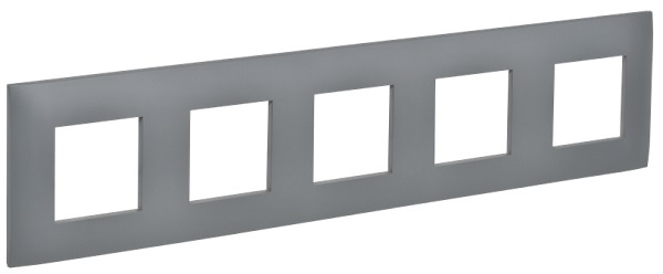 Изображение товара Рамка пятерная IEK SK-M52-K03 серого цвета