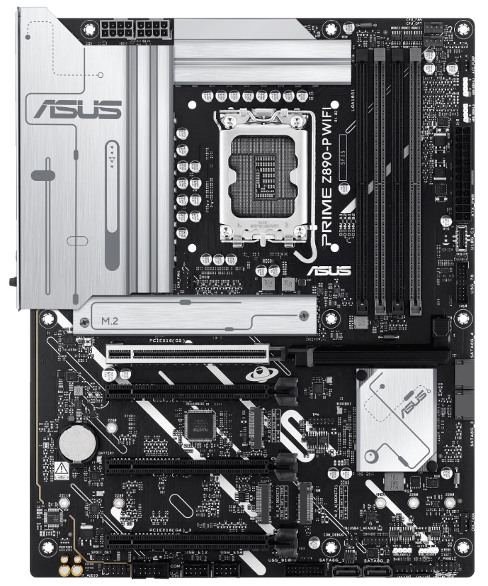 

Материнская плата ATX ASUS PRIME Z890-P WIFI (LGA1851, Z890, 4*DDR5 (7600), 4*SATA, 4*M.2, 3*USB 3.2, 4*USB 2.0, USB Type-C, 4*PCIe x16, HDMI, DP), PRIME Z890-P WIFI
