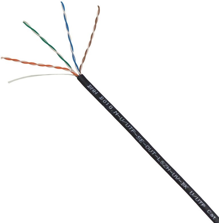 

Кабель витая пара U/UTP 5 кат. 4 пары ITK BC1-C5E04-128-305-G 24AWG LSZH внутренний 305м белый, BC1-C5E04-128-305-G