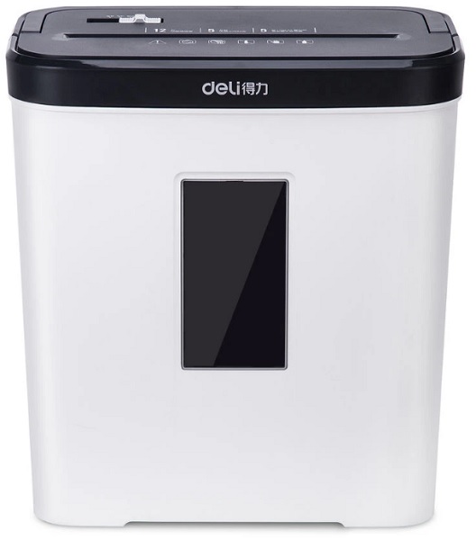 

Уничтожитель бумаг Deli E9939 белый (секр.P-4) фрагменты 5лист. 12лтр. скобы, E9939