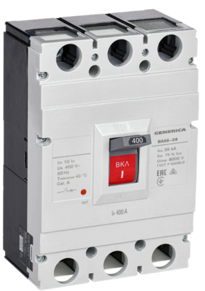 Изображение товара Автоматический выключатель в литом корпусе GENERICA SAV50-3-0400-G