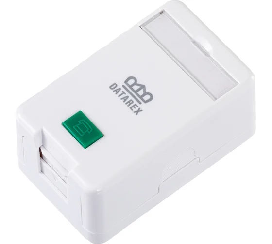 

Коробка настенная Datarex DR-512000 1 порт, шторка, белый, DR-512000
