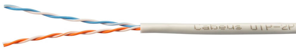 

Кабель витая пара U/UTP 5e кат. 2 пары Cabeus UTP-2P-Cat.5e-SOLID-LSZH-GY-500 (24 AWG), одножильный, серый LSZH, нг(А)-HF, UTP-2P-Cat.5e-SOLID-LSZH-GY-500