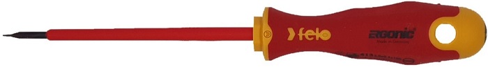 

Отвертка диэлектрическая Felo 41303090 Ergonic плоская шлицевая 3,0X0,5X100, 41303090