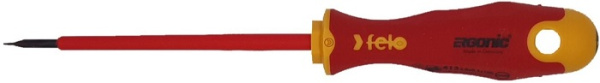 Изображение товара Отвертка Felo 41303090 диэлектрическая шлицевая для электромонтажа до 1000 В