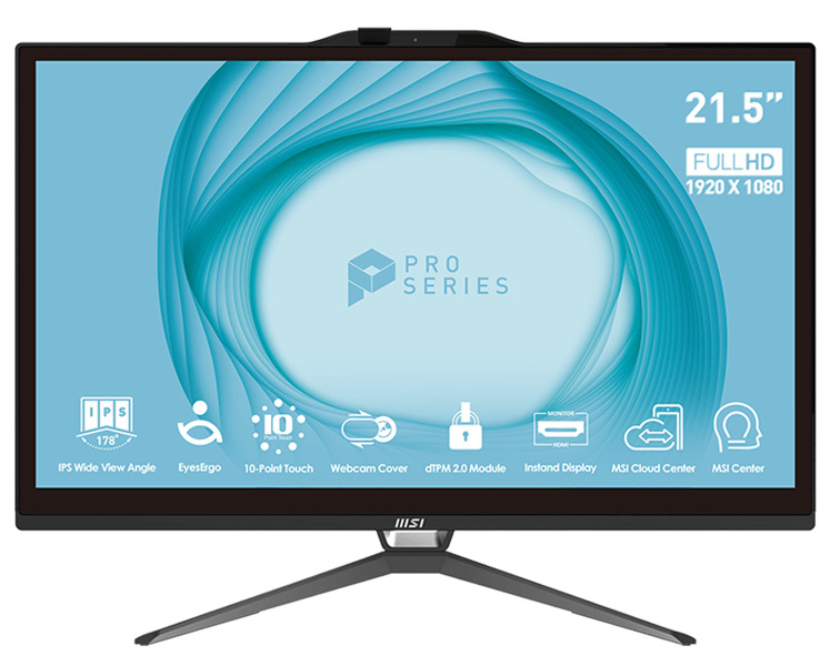 

Моноблок 21,5'' MSI Pro AP222T 13M AiO 9S6-AC0111-476 i3-13100/16GB/256GB SSD/UHD Graphics/FHD IPS/Touch/WiFi/BT/Cam/Wired KB&mouse Eng/Rus/noOS/Black, Pro AP222T 13M AiO