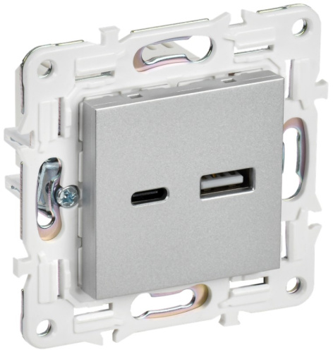 Изображение товара Розетка USB IEK SK-U22-D31-K23 - встроенная с USB-выходом для дома и офиса