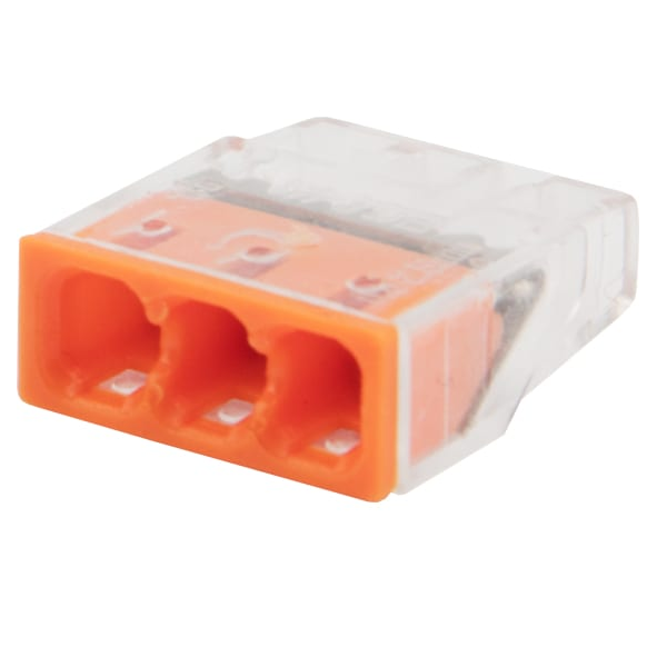 

Клемма Rexant 07-3212-20 экспресс СМК 2273-203, 3-проводная 0.5-2.5 мм2, прозрачная, блистер, 07-3212-20