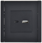 фото Розетка USB IEK FP-U22-018-K02