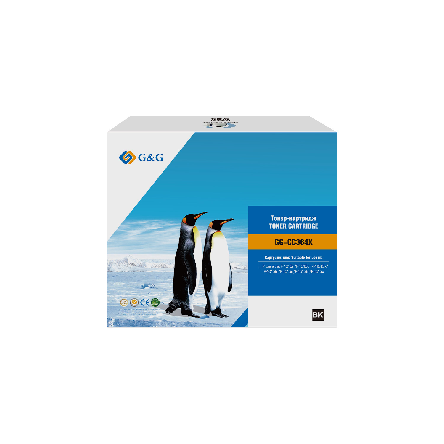

Картридж G&G GG-CC364X черный (24000стр.) для HP LJ P4015/P4515, GG-CC364X