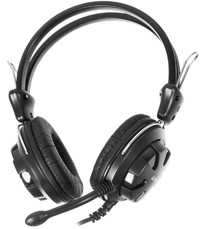 

Гарнитура A4Tech HS-28 black/grey, 2.2м накладная оголовье (567947), HS-28