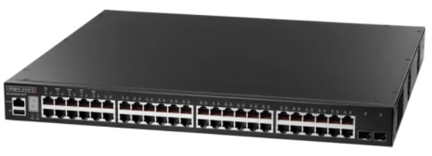 

Коммутатор управляемый Edge-Core ECS4620-52T 48xGE+2x10G SFP+ ports+1 x expansion slot (for dual 10G SFP+ ports) L3 Stackable Switch, w/1 x RJ45 conso, ECS4620-52T
