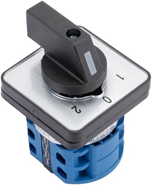 

Переключатель кулачковый CHINT 425137 LW32-10/2, 10А, 2Р, "1-0-2", 425137