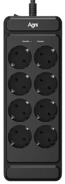Изображение товара Сетевой фильтр AGNI TP-FS8E-2m-black на 8 розеток