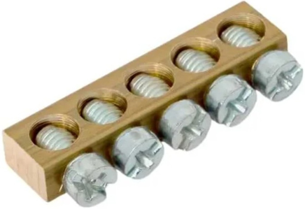 Изображение товара Шина PEN земля-ноль EKF nv-k5 для заземления и нулевого соединения