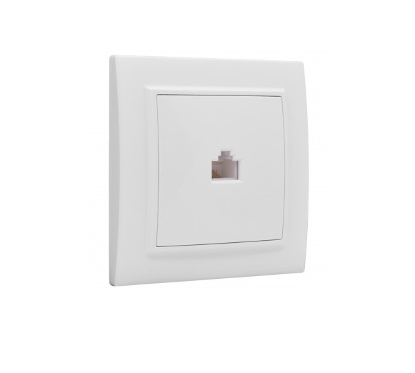 

Розетка EKF ERK01-035-10 компьютерная 1-м СП Минск RJ45 белая Basic, ERK01-035-10