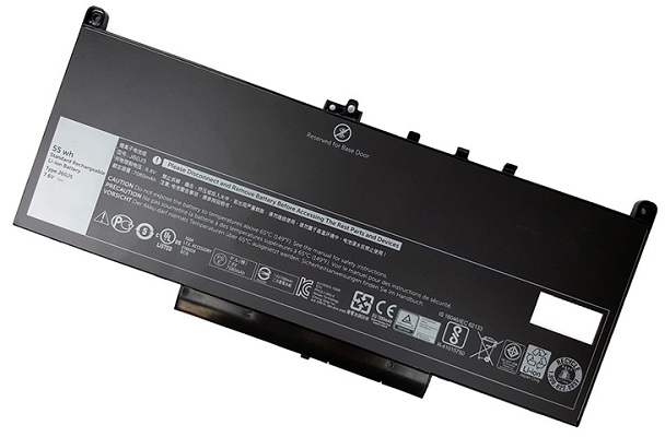 Аккумулятор Dell 451-BBSY 4-cell 55W/HR Primary Lithinm-Ion Battery Compatible with Latitude E7270/E7470 - kit