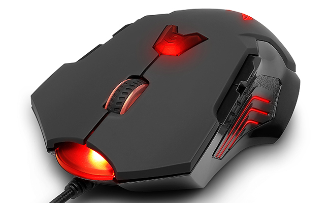 

Мышь Delux M811 черная, 1000/1600/2400/3200/4000/8200dpi, USB, 7кн+скролл, с подсветкой, M811