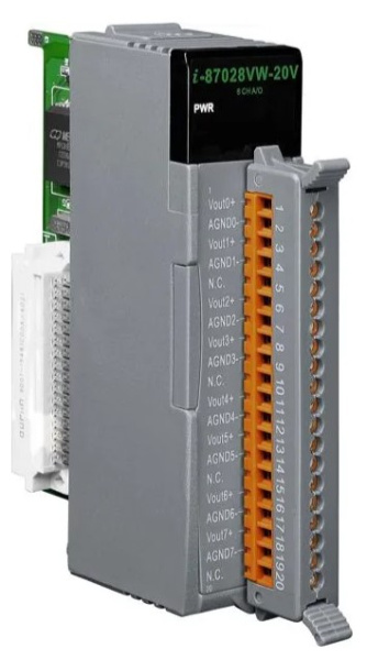 Изображение товара Модуль аналогового вывода ICP DAS I-87028VW-20V-G CR для промышленной автоматизации